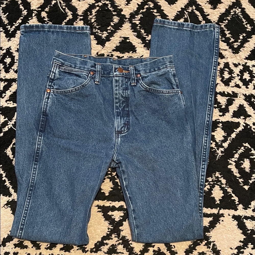 Wrangler men’s cowboy cut classic slim boot jeans 28x36